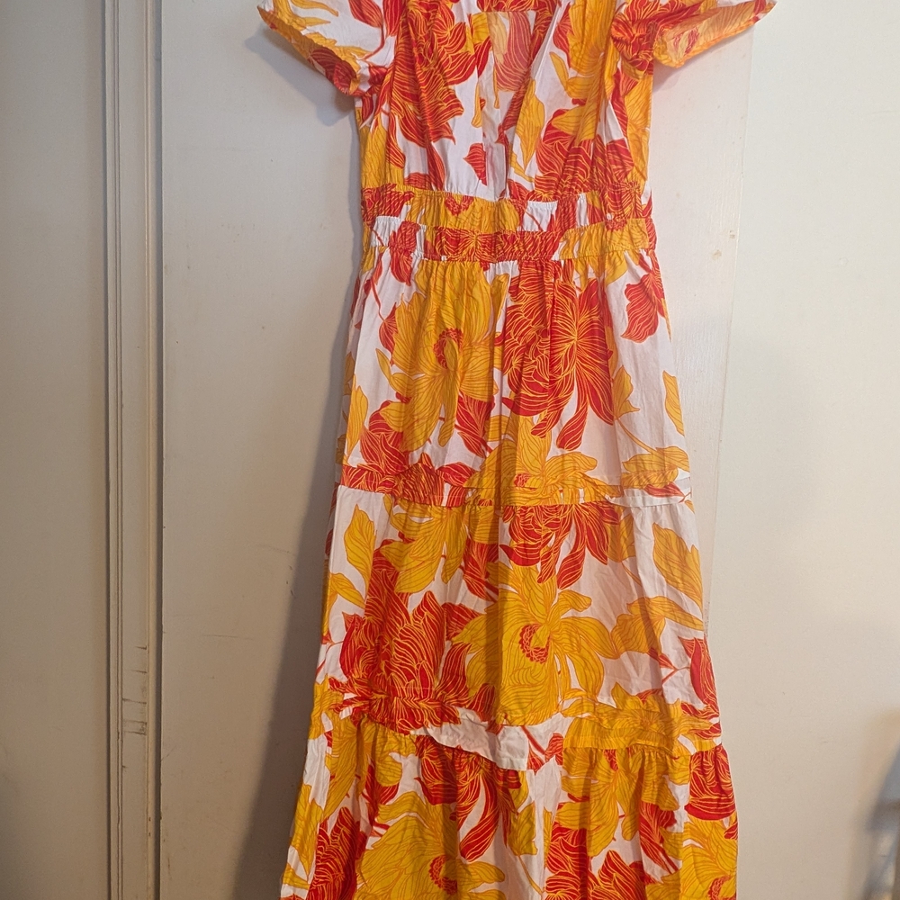 Cynthia Rowley Red & Yellow Floral Dress